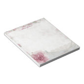 Bloc-note Roses roses roses, dentelle blanche et perles Faux (Incliné)