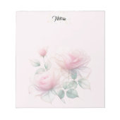 Bloc-note Roses roses roses douces (Devant)