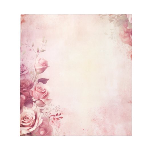 Bloc-note Roses Roses Roses Vintage Rose Blush (Devant)