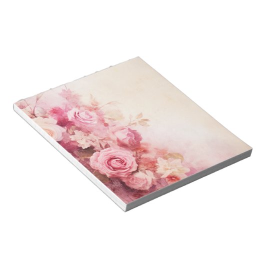 Bloc-note Roses roses vintages (Incliné)