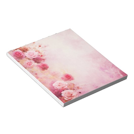Bloc-note Roses roses vintages (Incliné)