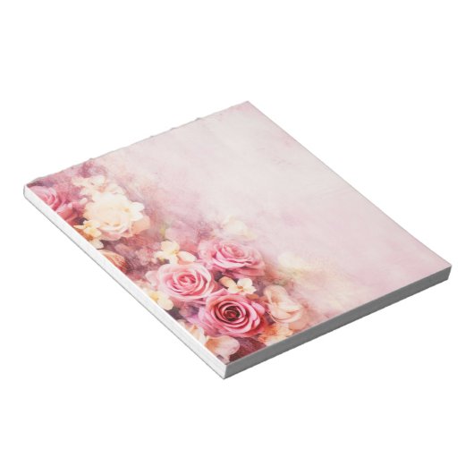 Bloc-note Roses roses vintages (Incliné)