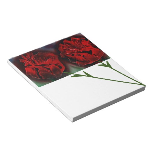 Bloc-note Roses rouges (Incliné)