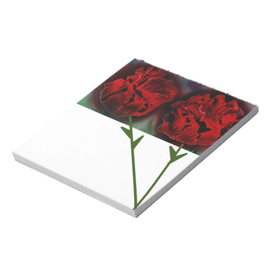 Bloc-note Roses rouges (Tourné)