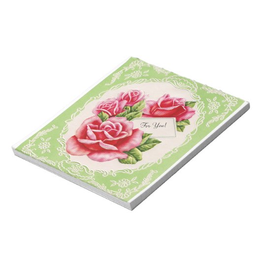 Bloc-note Roses vintages (Tourné)