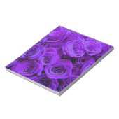 Bloc-note roses violet romantique, joli bouquet de rose (Tourné)