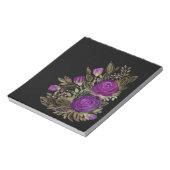 Bloc-note Roses violettes à l'aquarelle (Tourné)