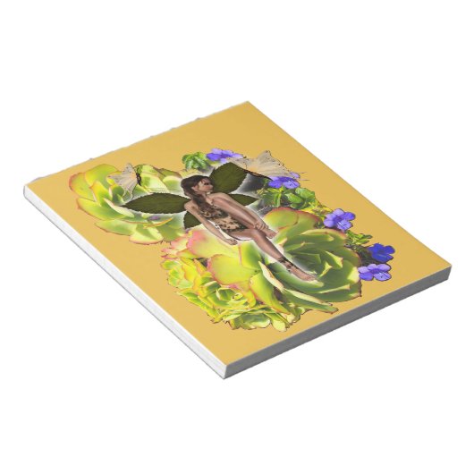 Bloc-note Rosette Succulent visiteurs (Incliné)