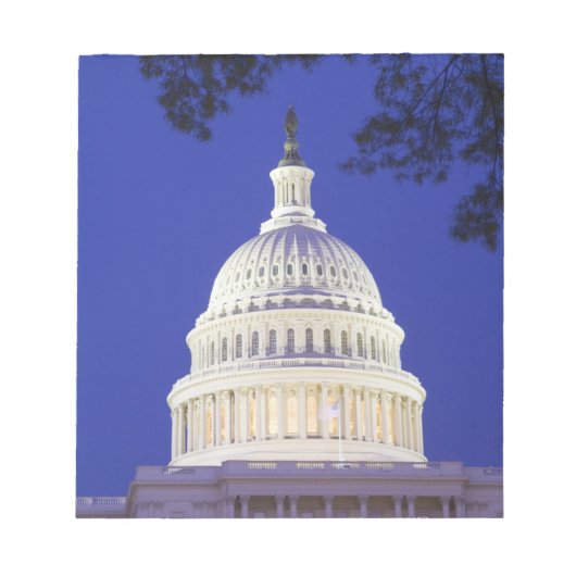 Bloc-note Rotonde du Capitole américain de nuit, Washington (Devant)