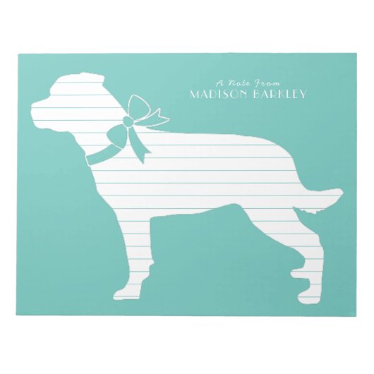 Bloc-note Rottweiler Chien Puppy Rottie (Devant)