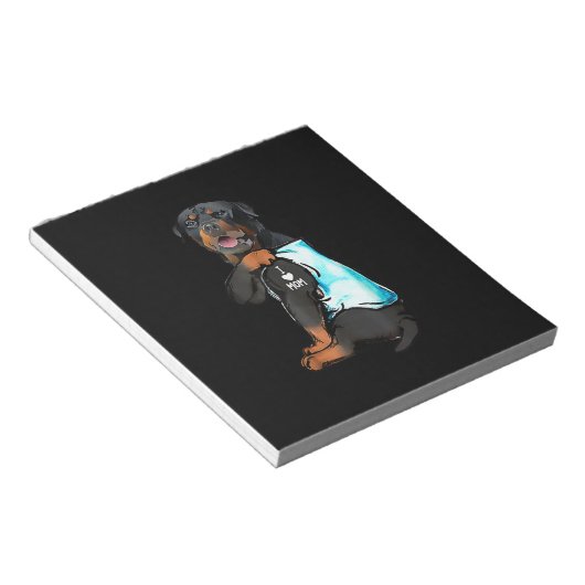 Bloc-note Rottweiler I Love Maman Tattoo (Incliné)