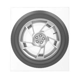 Bloc-note Roue de voiture