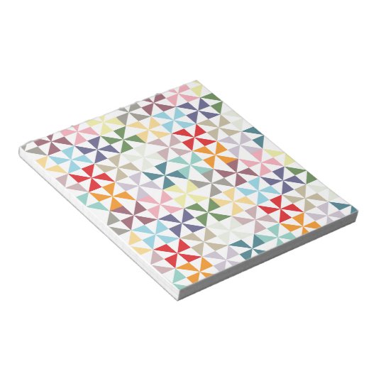 Bloc-note Roue géométrique colorée (Incliné)