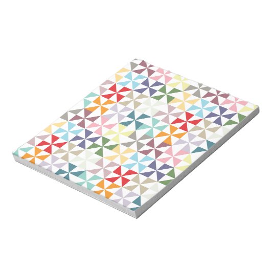 Bloc-note Roue géométrique colorée (Tourné)