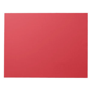 Bloc-note rouge Amaranthe (couleur solide)