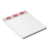 Bloc-note Rouge, blanc, vert letton Letton Ethnic Folk art (Incliné)