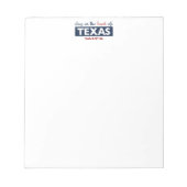 Bloc-note Rouge et Bleu au coeur du Texas (Devant)