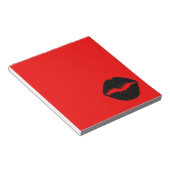 Bloc-note Rouge et noir de maquillage (Incliné)
