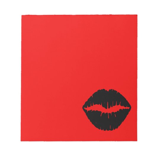 Bloc-note Rouge et noir de maquillage (Devant)