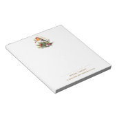 Bloc-note Rouge-gorge de Noël d'hiver (Incliné)