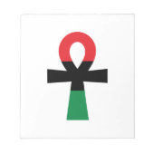 Bloc-note Rouge, Noir & Vert Ankh (Devant)