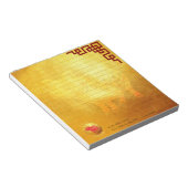 Bloc-note Rouge Or Cochon en Papier Découpé Note Nouvel An C (Incliné)