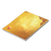 Bloc-note Rouge Or Cochon en Papier Découpé Note Nouvel An C (Tourné)