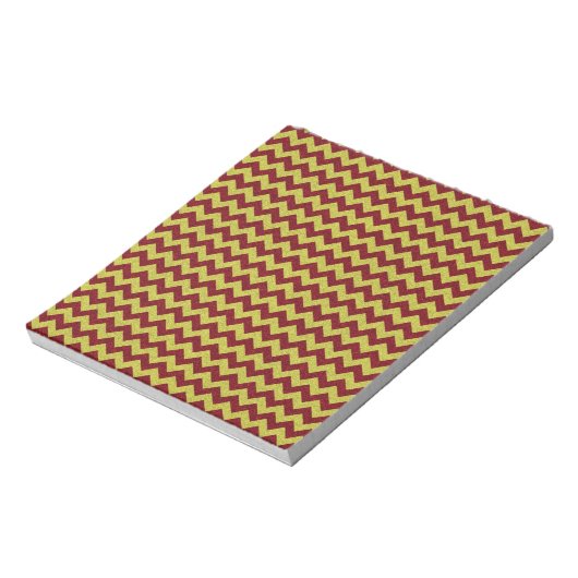 Bloc-note Rouge & Or Paillettes Zig Zag (Tourné)