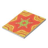 Bloc-note Rouge or vert Mandala Art Imprimer (Tourné)