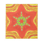 Bloc-note Rouge or vert Mandala Art Imprimer (Devant)