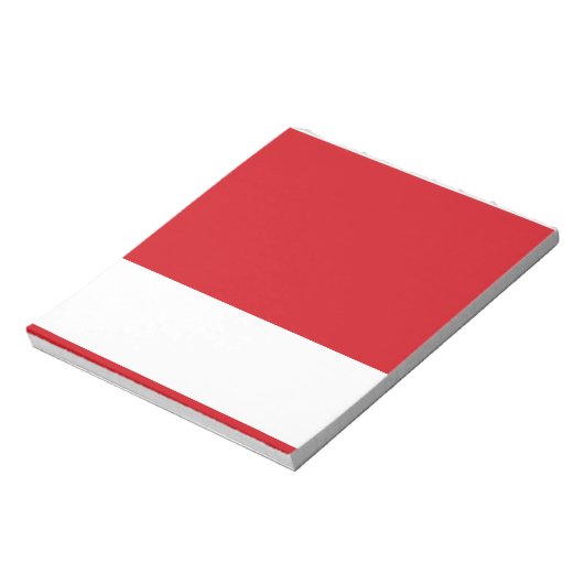 Bloc-note Rouge rayé (Tourné)