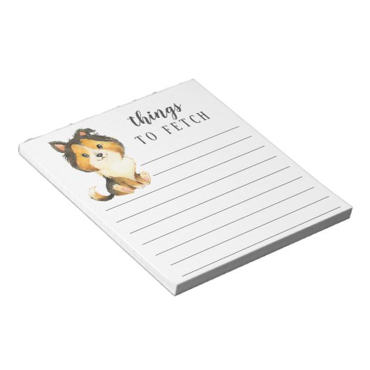 Bloc-note Rough Collie Thèmes à extraire (Incliné)