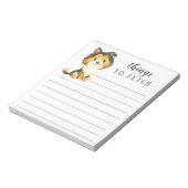 Bloc-note Rough Collie Thèmes à extraire (Tourné)