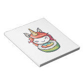 Bloc-note Rouleau de Sushi Licorne (1) (Incliné)