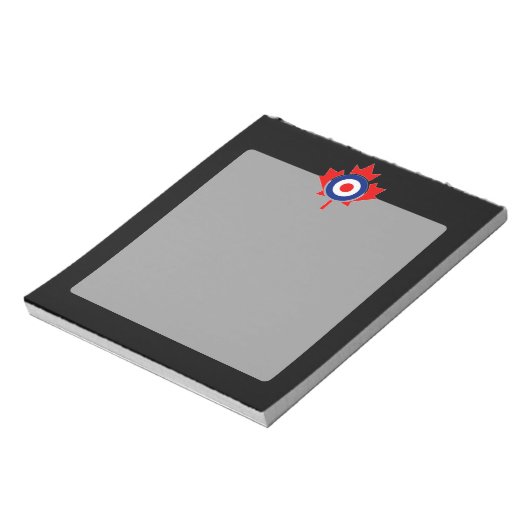 Bloc-note Rounde canadienne de la feuille d'érable Mod CANAD (Tourné)