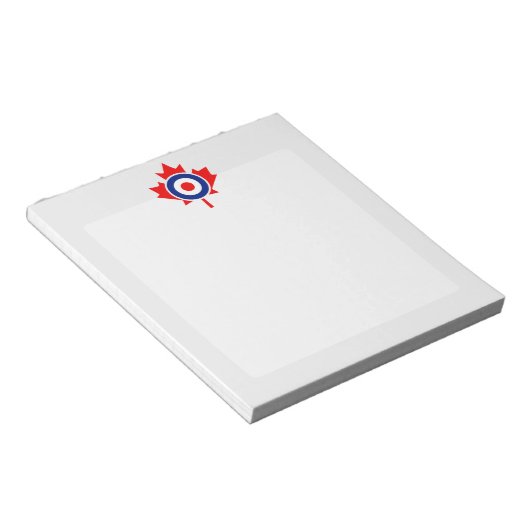 Bloc-note Rounde canadienne de la feuille d'érable Mod CANAD (Incliné)