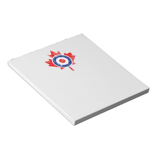 Bloc-note Roundel Feuille d'érable canadien Grunge Mod CANAD (Incliné)