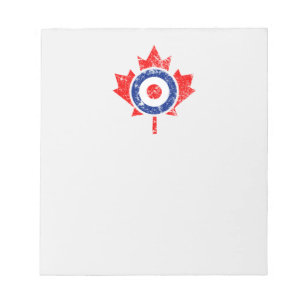 Bloc-note Roundel Feuille d'érable canadien Grunge Mod CANAD