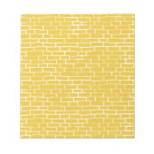 Bloc-note Route de briques - Jaune et transparent (Devant)