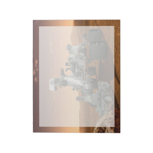 Bloc-note Rover Curiosity Du Laboratoire Scientifique Mars.  (Tourné)