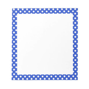 Bloc-note Royal Blue Combination Pois par STaylor