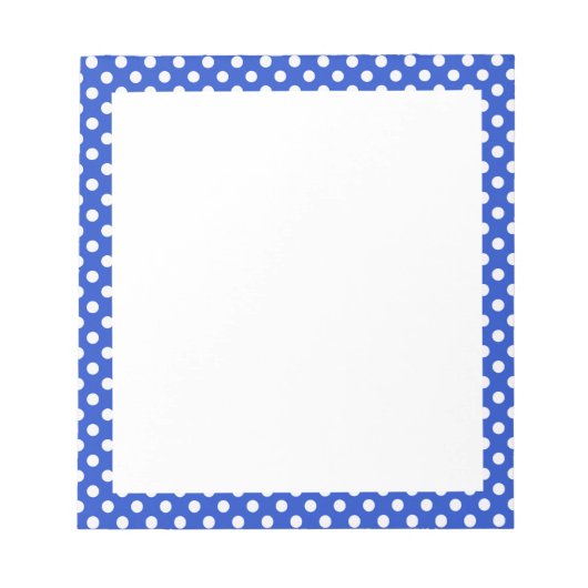 Bloc-note Royal Blue Combination Pois par STaylor (Devant)