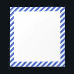 Bloc-note Royal Blue Combination Stripes par Shirley Taylor<br><div class="desc">Bloc-notes à bandes bleu royal. Cliquez sur le bouton personnaliser pour ajouter votre texte. L'image peut être pivotée ou redimensionnée. Copyright © Shirley Taylor. Tous droits réservés.</div>