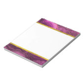 Bloc-note Royal Purple Et Gold Agate Abstrait (Tourné)