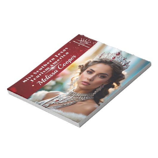 Bloc-note Royal Ruby Shimmer Pageant Autographe Pad (Tourné)