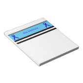 Bloc-note Ruban Blue Standard par Kenneth Yoncich (Incliné)
