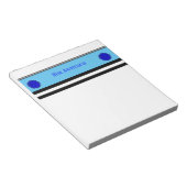 Bloc-note Ruban de fleurs bleues par Kenneth Yoncich (Incliné)