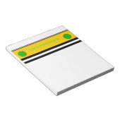 Bloc-note Ruban de fleurs vert de chaux par Kenneth Yoncich (Incliné)