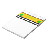 Bloc-note Ruban de fleurs vert de chaux par Kenneth Yoncich (Tourné)