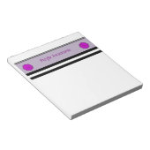 Bloc-note Ruban de fleurs violettes par Kenneth Yoncich (Incliné)